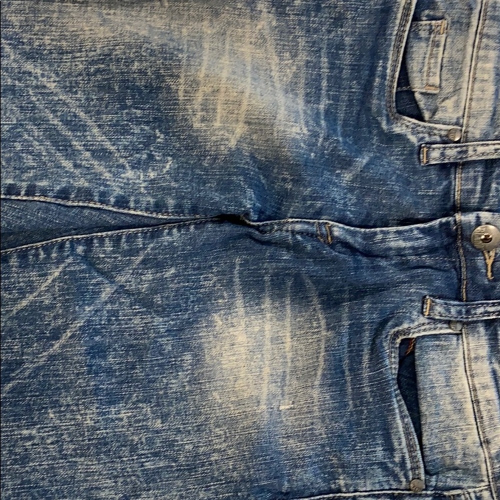 Blank acid washed jeans
